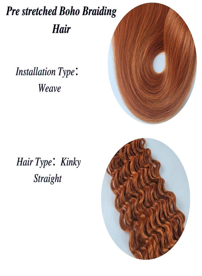 Leticia Bright Ginger Boho Braiding Hair Curly Pre Stretched Knotless Braiding Hair for Boho Braids - Image 5