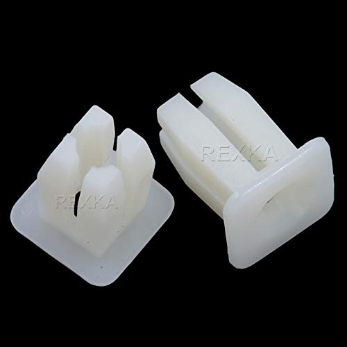 Rexka 100 pcs Nylon Nut Fits 1/4 Hole #8 or #10 Screw Size for Ford 379830-S Family - Image 2