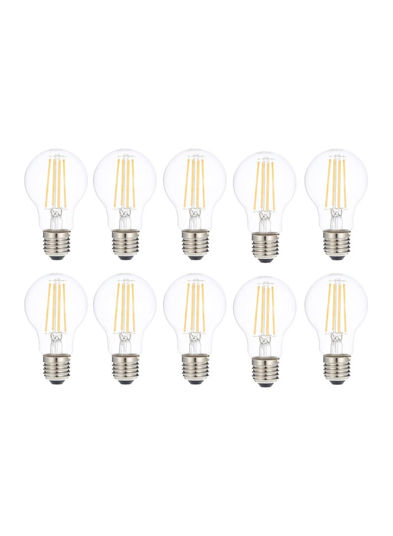 OSRAM Osram E27 LED bulb Cool White Clear Filament Value Classic A60 7.5W/840 - Pack of 10 - Image 1