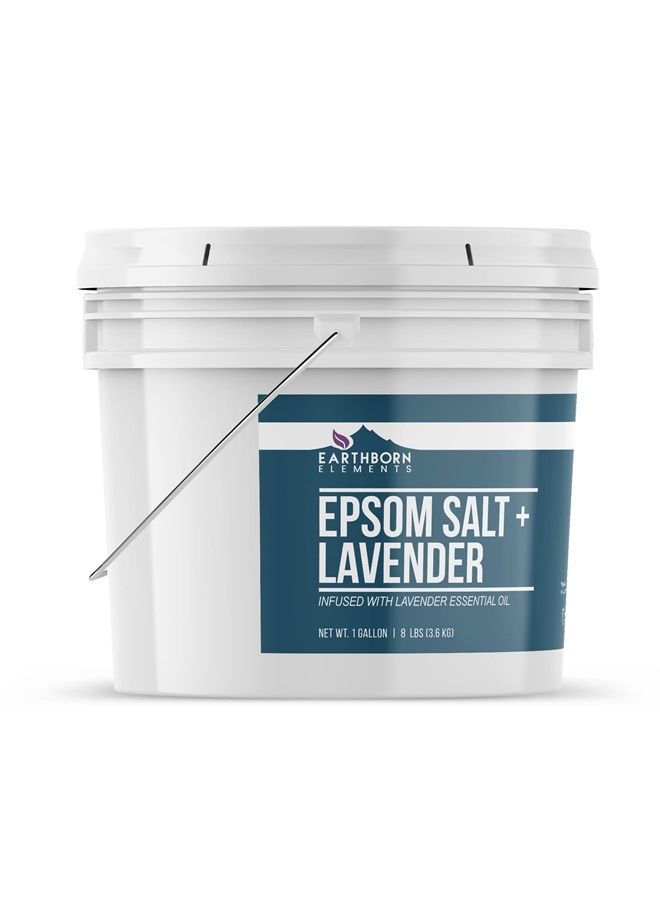 earthborn elements Lavender Epsom Salt, Infused with Essential Oil, Always Pure (1 Gallon) - Image 2