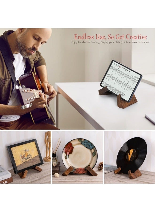 Multifunctional Display Stand - Wooden Picture Frame Stand, Cookbook Stand, Kitchen Counter Decor Wooden Recipe Book Holder,Decorative Table Top Easels for Display,Quran Bible Book Holder, Reading B  - Image 4