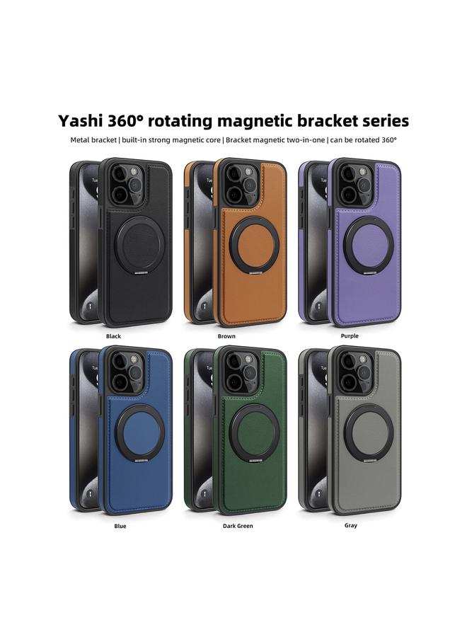 اس-توب جراب هاتف Yashi دوار 360 درجة مع حامل MagSafe لهاتف iPhone 15 Plus - Image 2