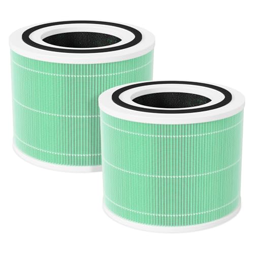 Future Way 2-Pack Core 300 Replacement Filter Compatible with LEVOIT Core 300 and Core 300S Air Purifier, H13 True HEPA, High-Efficiency Activated Carbon, Replace Core300-RF-TX, Green - Image 1