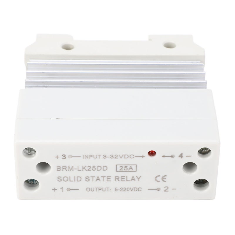 Solid State Relay: 35Mm Din Rail Mount, With Aluminum Heat Sink - Long Lasting, Stable Dc To Dc Ssr Module For Industrial Automation, Motor Control, Heating Control - Image 2
