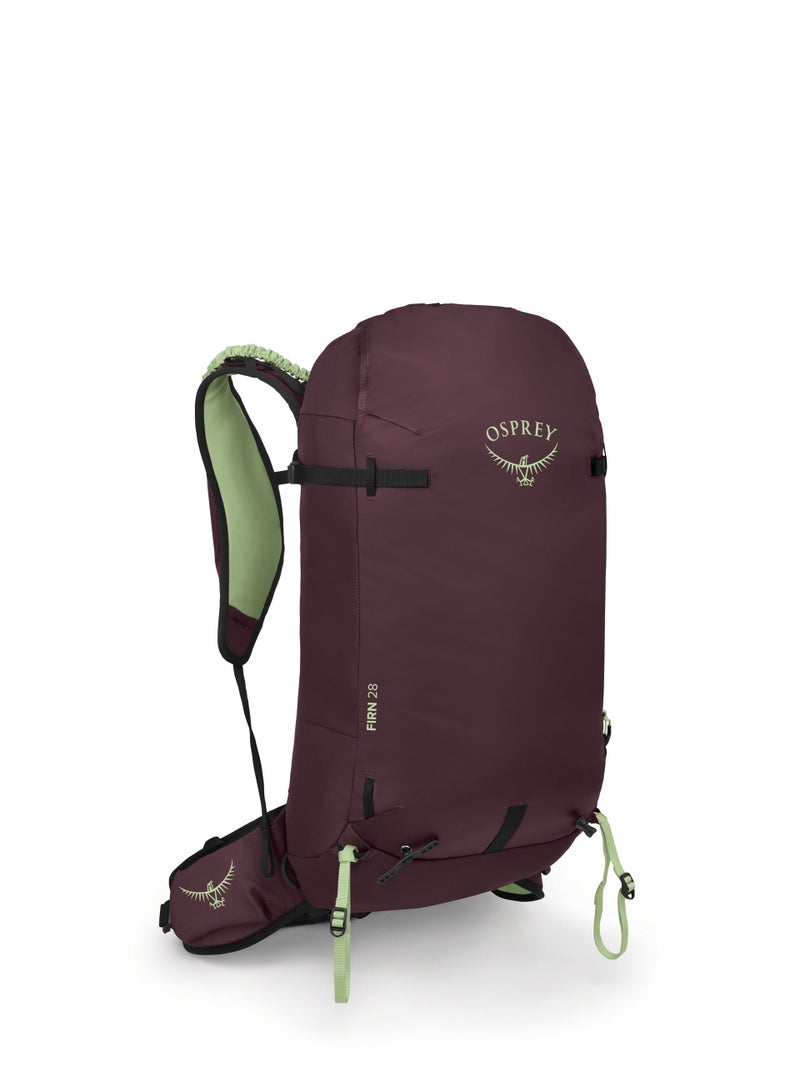 Osprey Firn 28L Ski and Snowboard Backpack Elderberry PurplePeppermint Green SmallMedium