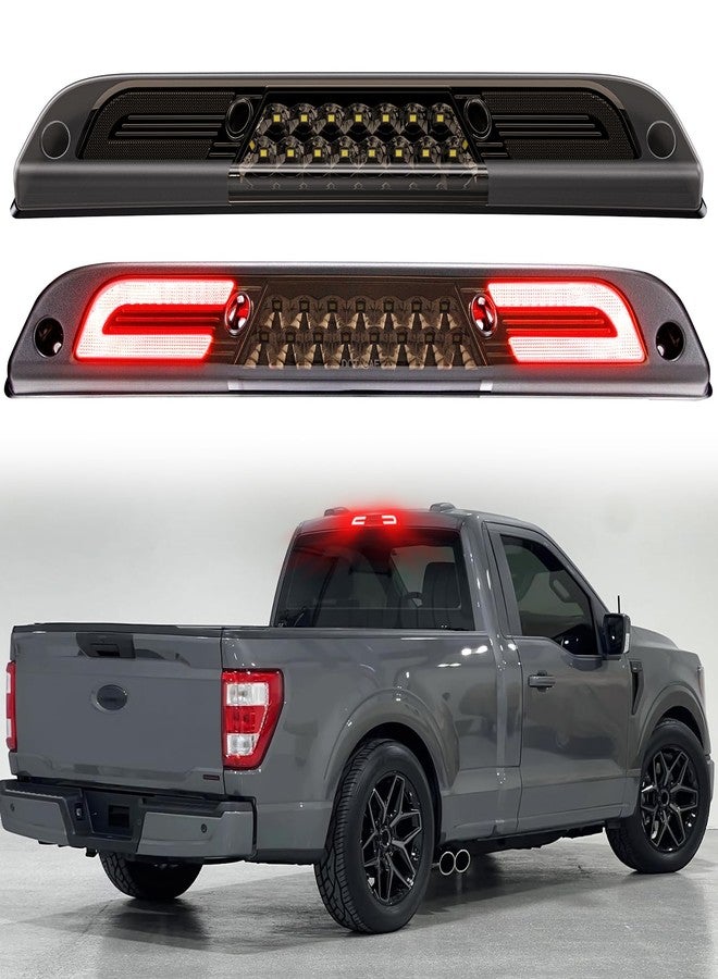 ATLEDLT LED Third Brake Light Compatible With 2015-2024 F150, 2017-2024 F250 F350 F450 F550, 2019-2024 Ranger, 2021-up Maverick High Mount 3rd Brake Cargo Light Smoke Lens - Image 1