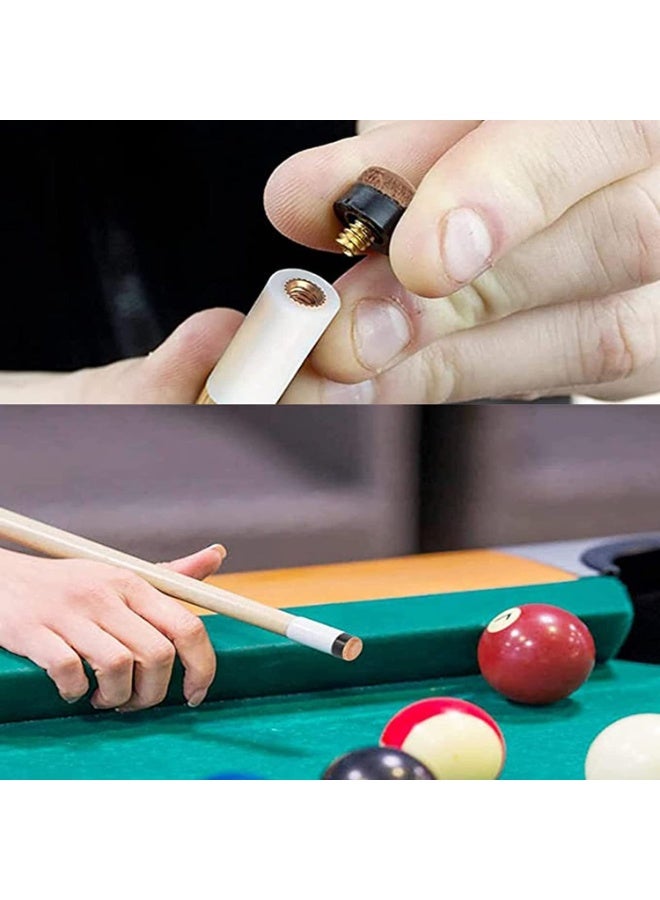 SUNSAR 20pcs Packing Billiard Cues Hard Leather Screw Heads 10mm Universal Replacement Club Heads Snooker Pool Cue Accessories - Image 3