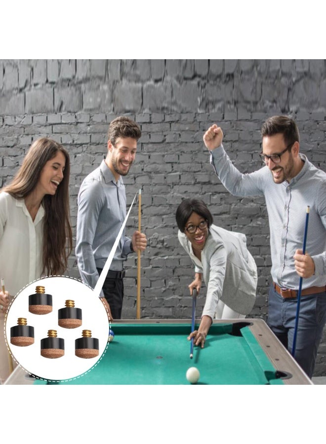 SUNSAR 20pcs Packing Billiard Cues Hard Leather Screw Heads 10mm Universal Replacement Club Heads Snooker Pool Cue Accessories - Image 5