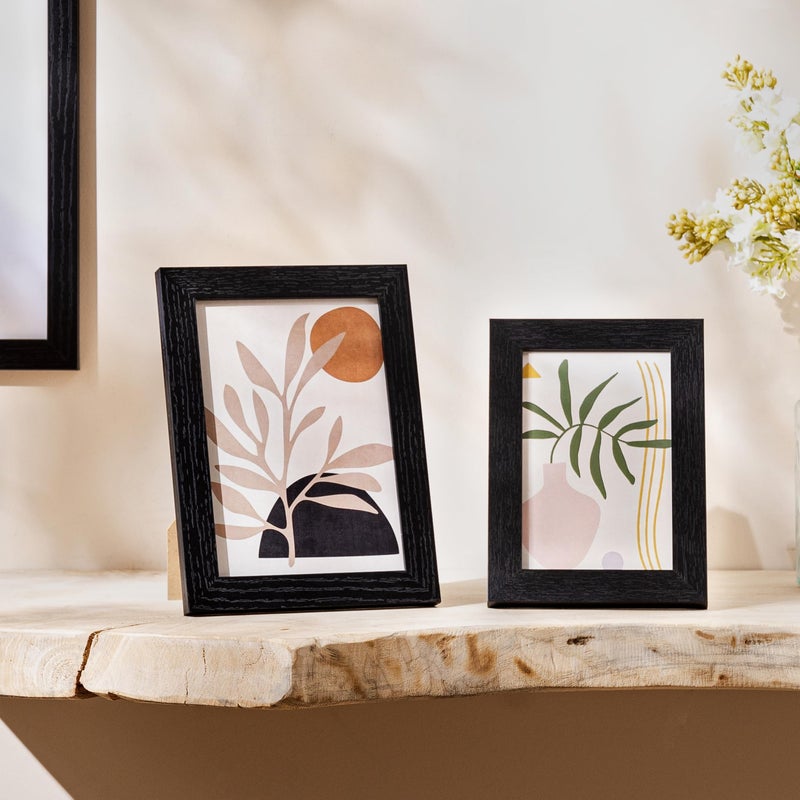 eletecpro 5x7 Picture Frames Set of 10, Picture Frame Collage Wall Decor Display 4x6 Photo With Mat or 5x7 without Mat, Home Decor Gallery Frame for Table Top or Wall Mounting, Black - Image 5