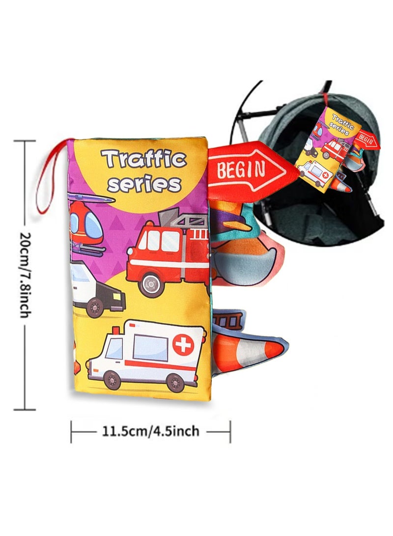 Baby Sensory Soft Cloth Books Toys for Babies 0-12 Months Infant Tummy Time Toy High Contrast Sensory Toys Touch Feel Book Babies Travel Toy Gifts for Boy Girl Baby Shower Birthday Gifts  - Image 2
