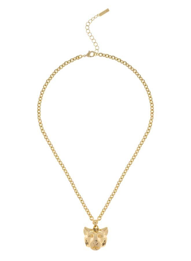 Karen Millen Leopard Pendant Necklace - Image 1