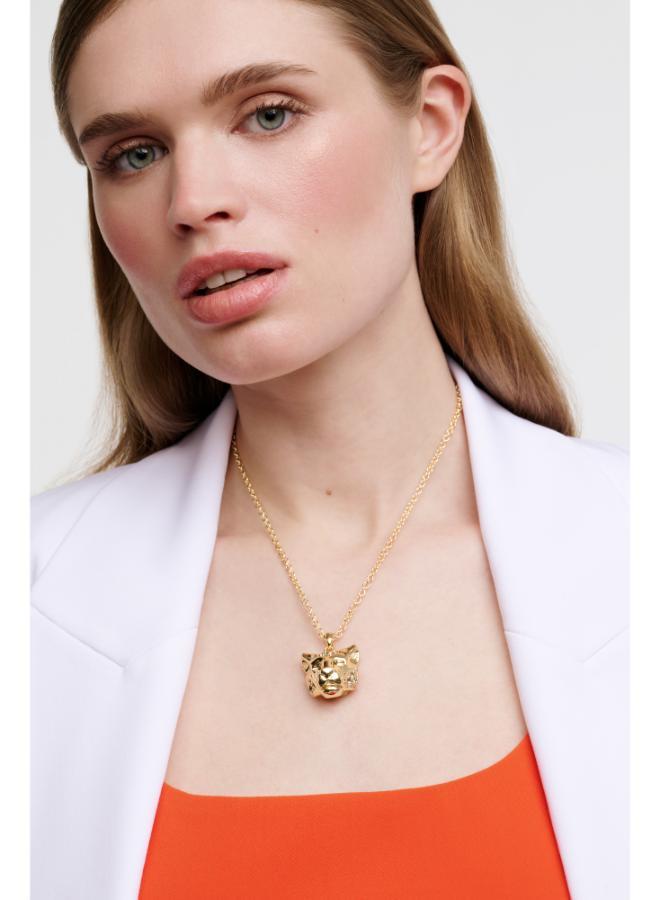 Karen Millen Leopard Pendant Necklace - Image 5