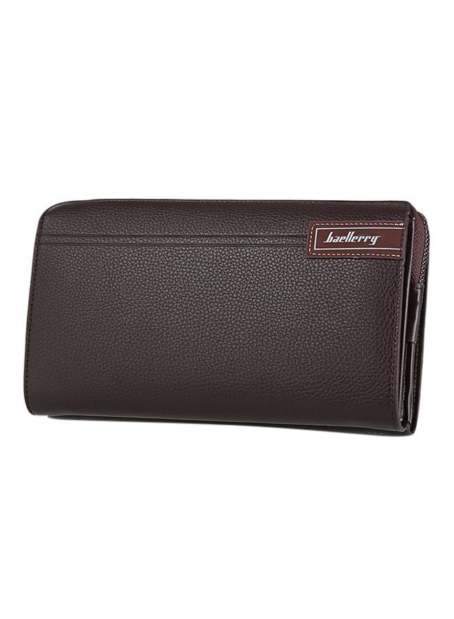 NIBEMINENT Zipper Closure Wallet Brown - Image 1