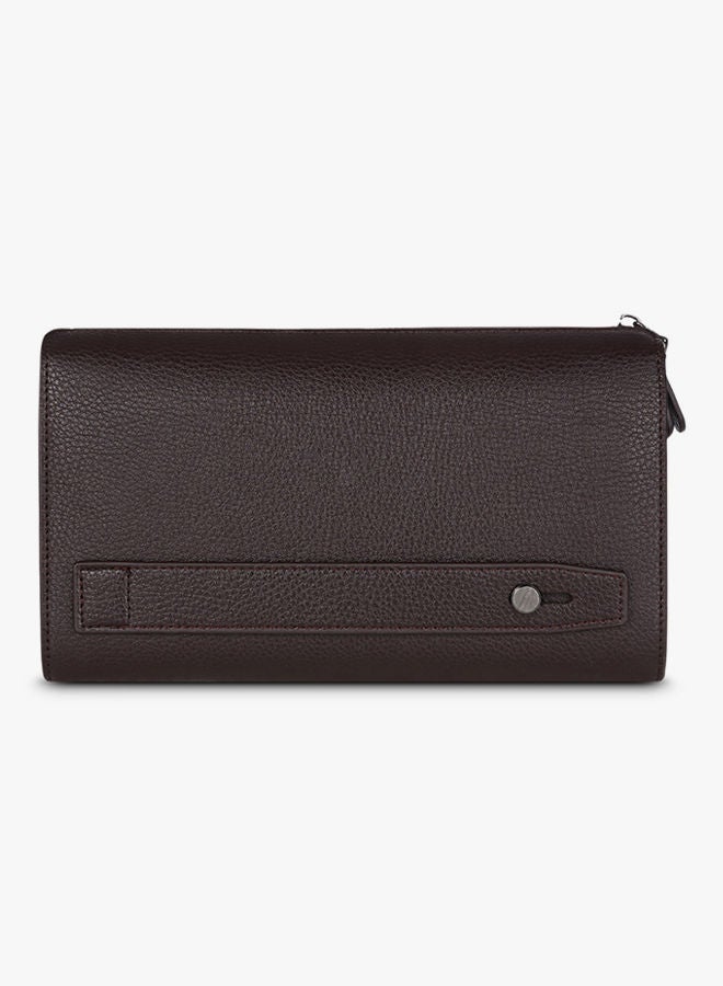 NIBEMINENT Zipper Closure Wallet Brown - Image 2
