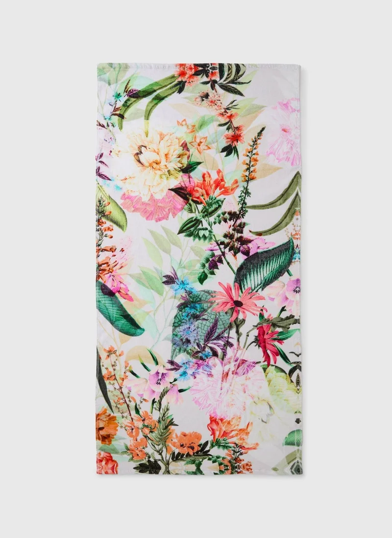 Matalan Floral Beach Towel Multi