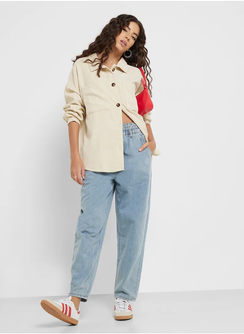 Ginger Suede Longline Shacket