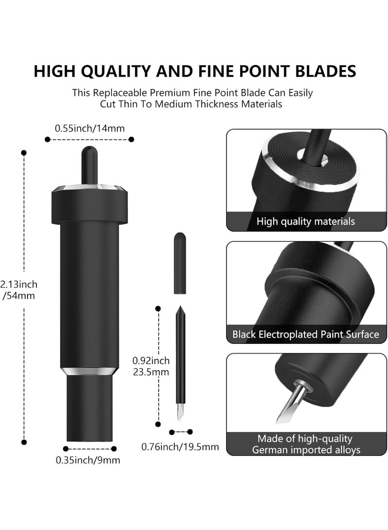 شفرة القطع العميق لـ Maker 3/4/Maker/Explore 3/4/Air 2/Air/One/Venture، شفرة وغلاف بزاوية 60 درجة للقطع المعدني/الجلد الطبيعي، الحرف اليدوية/رغوة EVA، رقائق الألومنيوم، الألواح المغناطيسية، وما إلى ذلك. - Image 5
