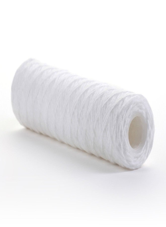 Hydronix SWC-25-1050 Universal Whole House String Wound Sediment Water Filter Cartridge 2.5" x 10" - 50 Micron (3 Pack) - Image 1