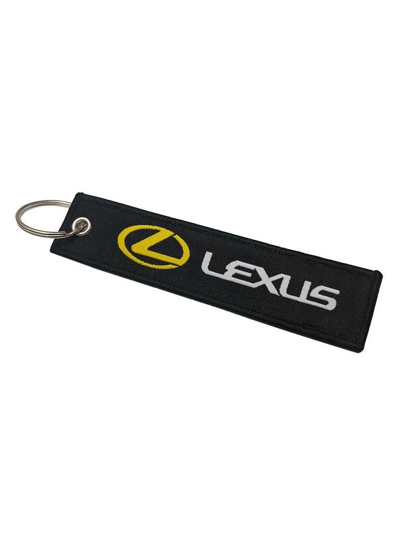 ليكساس سلسلة مفاتيح سيارة LEXUS ، سلسلة مفاتيح منزلية ، سلسلة مفاتيح بحزام قماش 1 قطعة  - Image 2