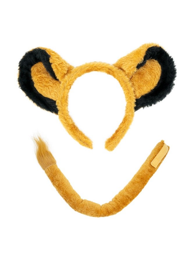 Squirrel Products Lion Headband Ears And Tail Costume Accessory Set, One Size Fits All Ages 3+ - Image 1