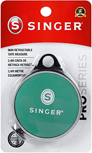 SINGER 50003 ProSeries Retractable Tape Measure, 98-Inch, Teal - Image 1