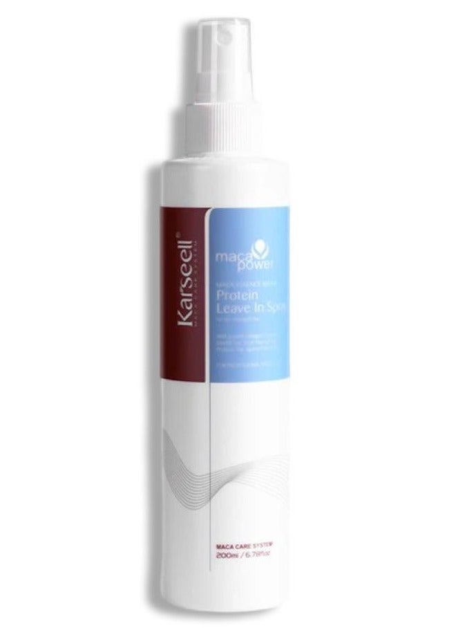 maca power Maca Essence Repair Protein Leave In Spray for dry ,damaged hair 200ml