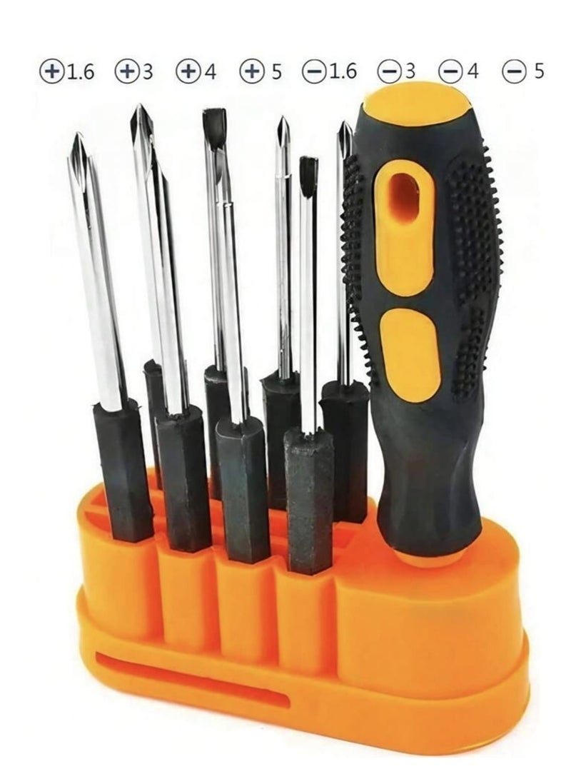 مجموعة مفكات متعدد الوظائف 8 في 1 للهواتف المحمولة والحواسيب- مجموعة أدوات إصلاح يدوية برؤوس متنوعة - Image 1