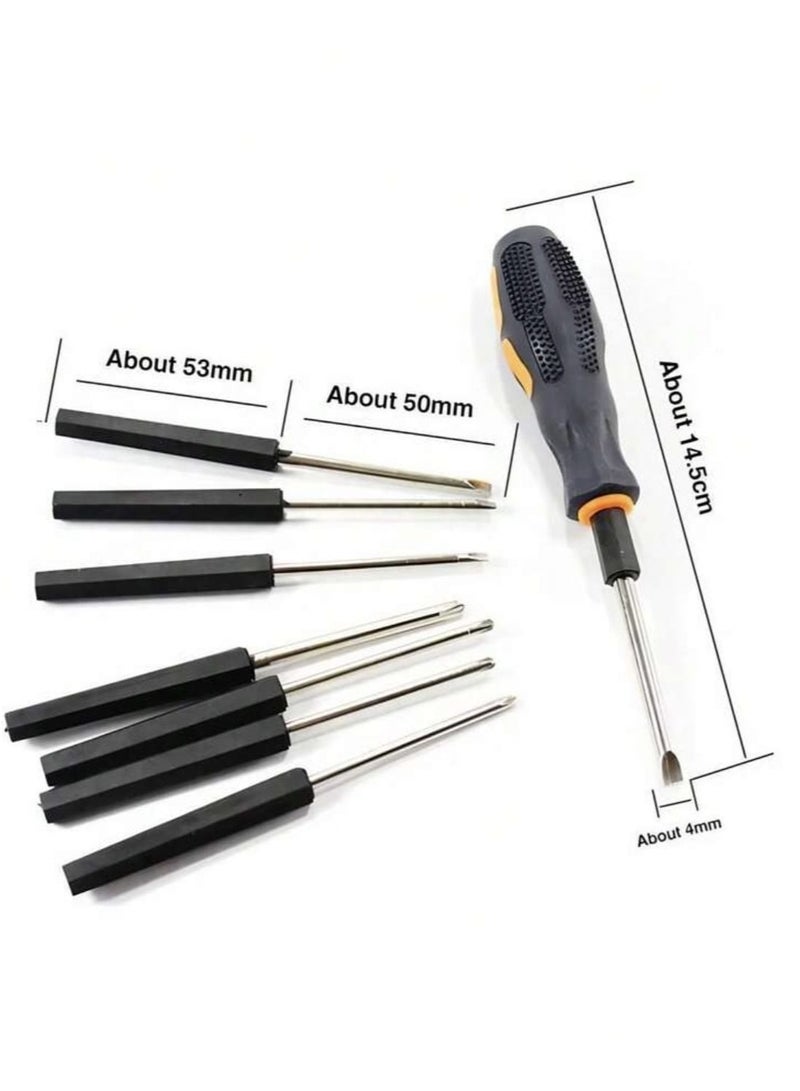 مجموعة مفكات متعدد الوظائف 8 في 1 للهواتف المحمولة والحواسيب- مجموعة أدوات إصلاح يدوية برؤوس متنوعة - Image 4