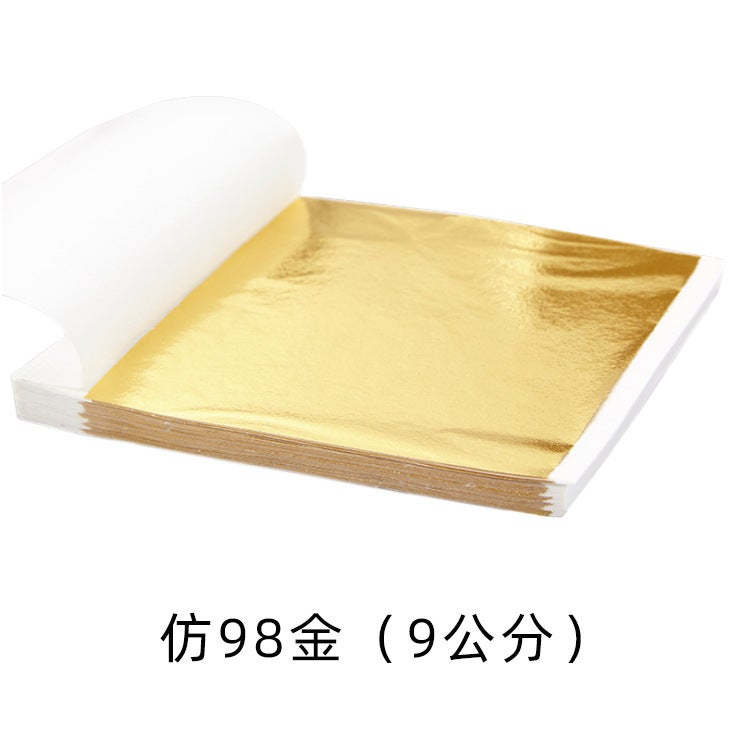 [Taiwan Gold 9Cm] Gold Thread Brand Gold Foil Decoration With Top Nail Art Crystal Mud Imitation Gold Foil, About 100 Pieces Per Piece - Image 1