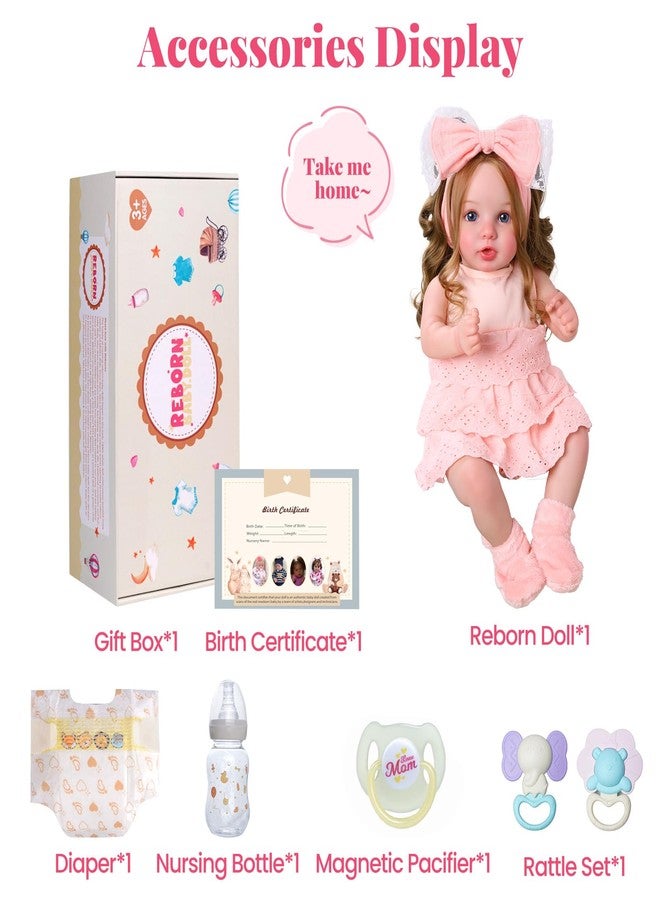 BABESIDE Drink and Wet Reborn Baby Dolls Girl, 20 Inch Lifelike Handmade Soft Vinyl Realistic Doll Can Drink & Pee with Accessories, Gift for Girls Age 3+ Pretend Play & Collection - Image 5