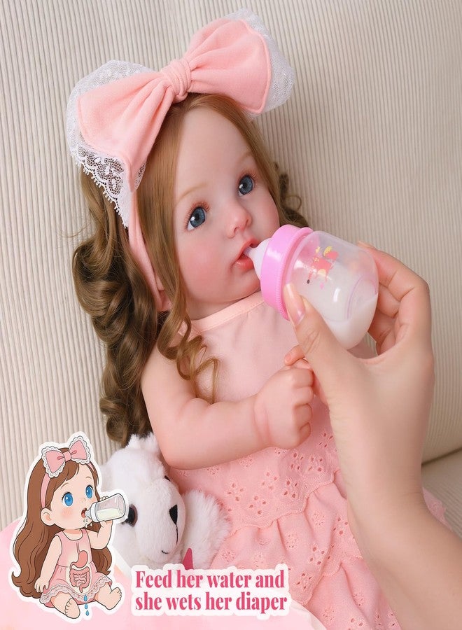 BABESIDE Drink and Wet Reborn Baby Dolls Girl, 20 Inch Lifelike Handmade Soft Vinyl Realistic Doll Can Drink & Pee with Accessories, Gift for Girls Age 3+ Pretend Play & Collection - Image 3