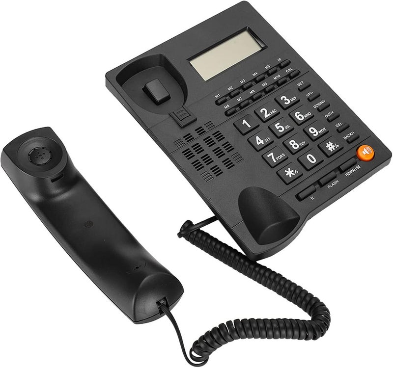 SUNGOOYUE Landline Telephone, Caller ID LCD Display with Caller Identification and Time Record, DTMF Dual ID, Calculator and Alarm Function for Home Office Business Use - Image 2