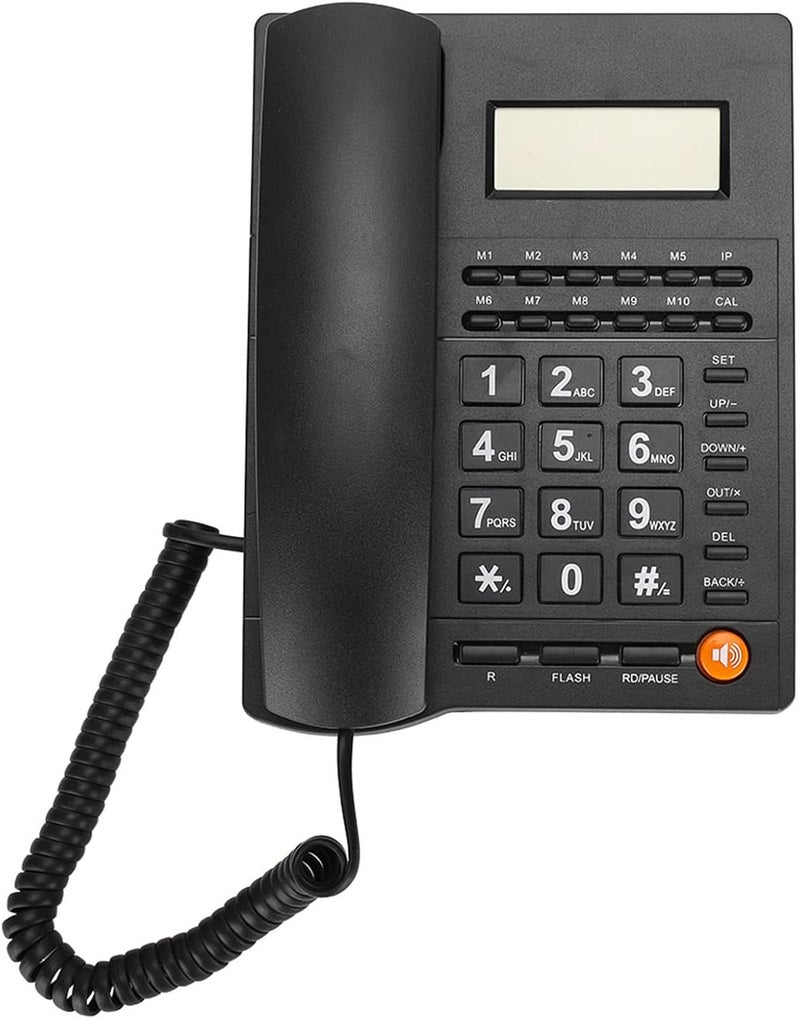 SUNGOOYUE Landline Telephone, Caller ID LCD Display with Caller Identification and Time Record, DTMF Dual ID, Calculator and Alarm Function for Home Office Business Use - Image 3