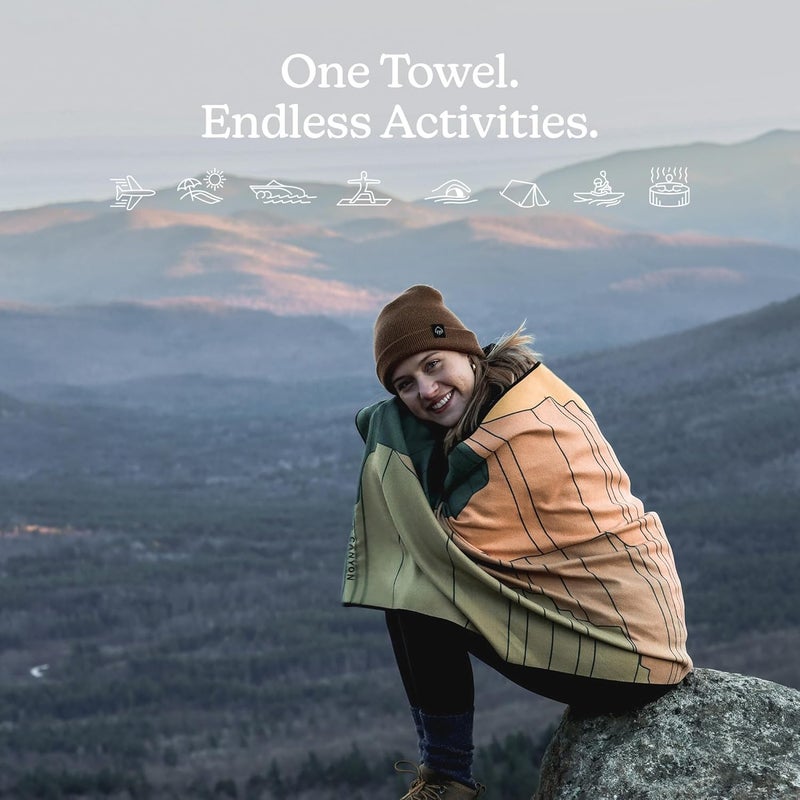 Nomadix Original Towel - Perfect for Beach, Pool, Travel, Camping, Yoga - Made with Recycled Materials - Super Absorbent - Sand Resistant - Image 4