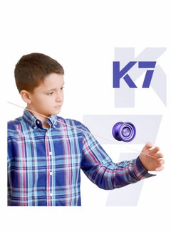 KASTWAVE Responsive Yoyo K7, Excellent Purple Metal Yoyo for Beginners, High Quality, A Very Popular Toy for Kids, Friends, Families, Etc with Yoyo Bag + Yoyo Glove + 5 Yoyo Strings  - Image 4