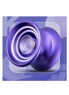 KASTWAVE Responsive Yoyo K7, Excellent Purple Metal Yoyo for Beginners, High Quality, A Very Popular Toy for Kids, Friends, Families, Etc with Yoyo Bag + Yoyo Glove + 5 Yoyo Strings  - Image 3