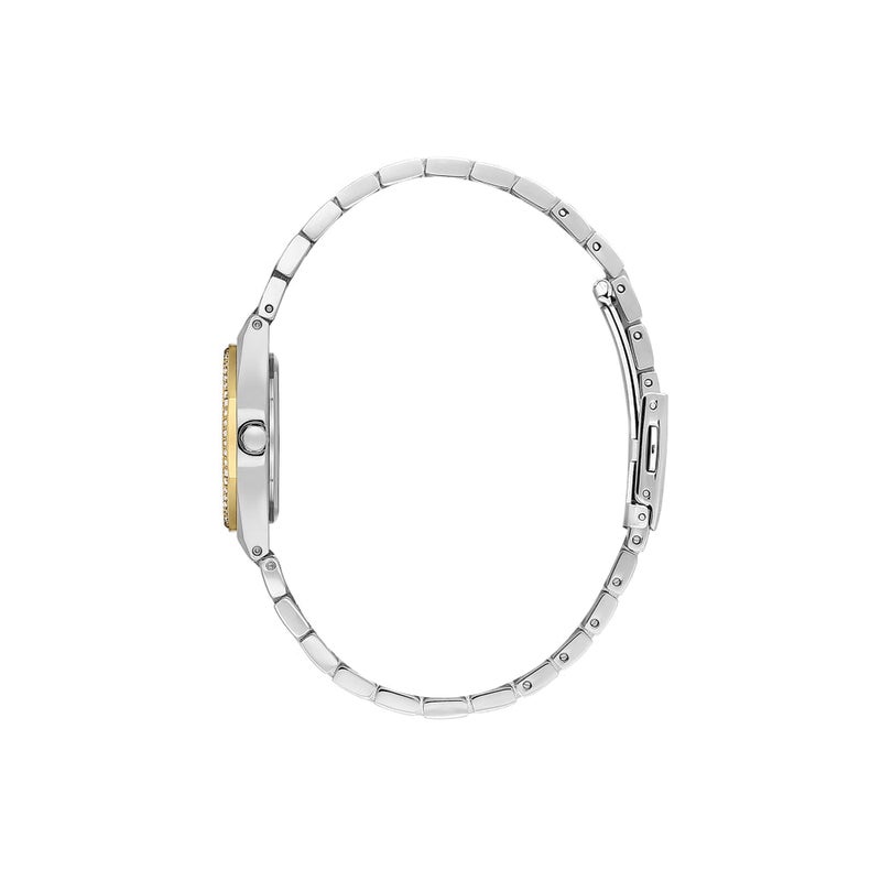 DANIEL KLEIN Premium Silver and Gold Stainless Steel Watch for Women DK.1.14099-4 - Image 2