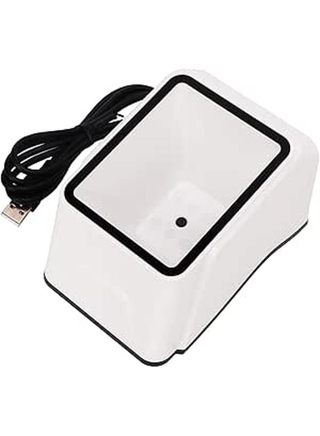 Desktop Barcode Scanner 1D 2D QR Code Reader with USB Cable for Mobile Payment - Image 1