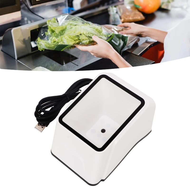 Desktop Barcode Scanner 1D 2D QR Code Reader with USB Cable for Mobile Payment - Image 5