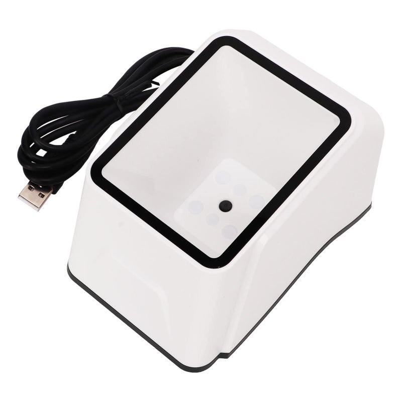 Desktop Barcode Scanner 1D 2D QR Code Reader with USB Cable for Mobile Payment - Image 2