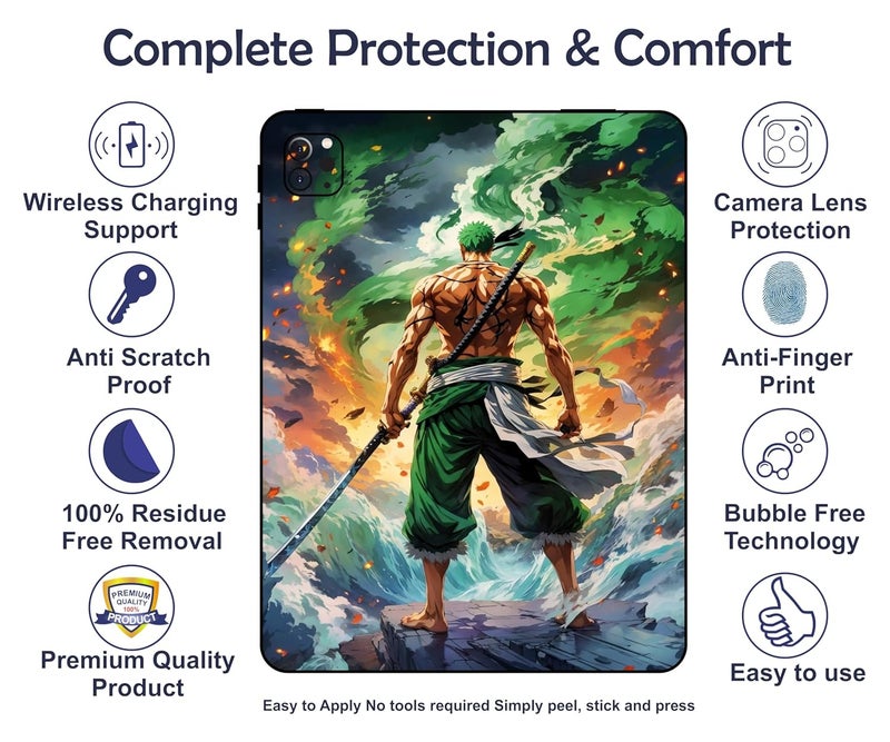 WRAP CRAFT Skin Compatible with iPad Pro 11 inch 3rd Generation, 2021 Skin Revamp Your tablet's Style with This Protective & Fashionable Tablet Skin; DP-112 - Image 3