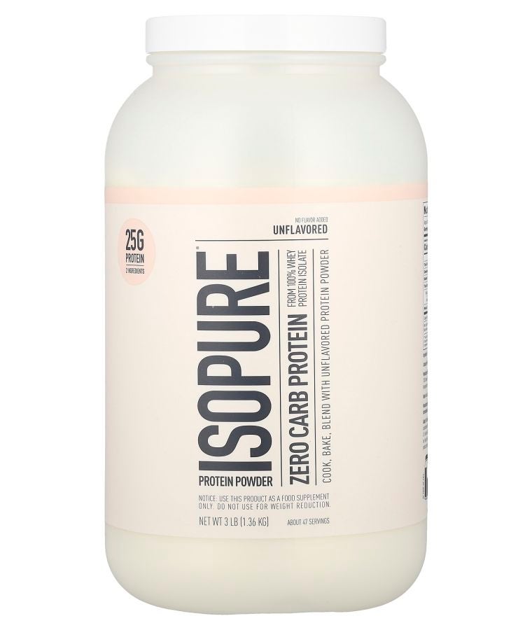 Isopure Zero Carb Protein Powder Unflavored 3 lb (1.36 kg)