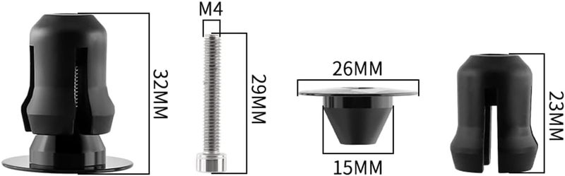 MUQZI Aluminum Bicycle Bar End Plugs - Image 5
