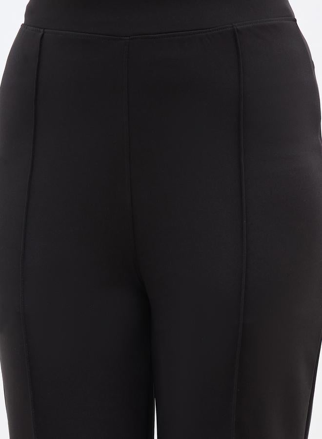 Styli Pintuck Detail Fit and Flare Pants - Image 4