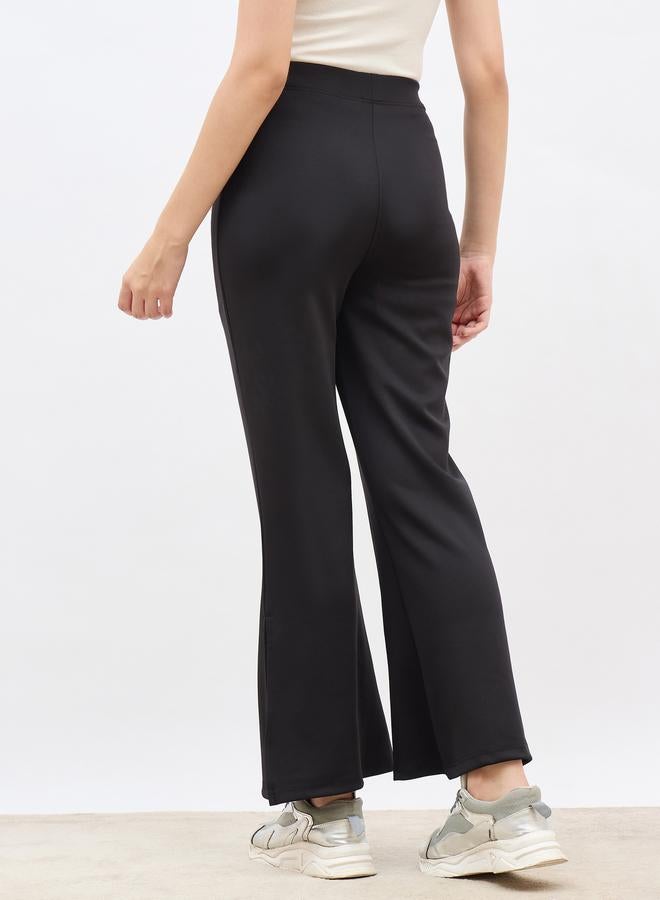 Styli Pintuck Detail Fit and Flare Pants - Image 5