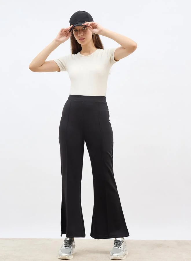 ستايلي Styli Pintuck Detail Fit and Flare Pants
