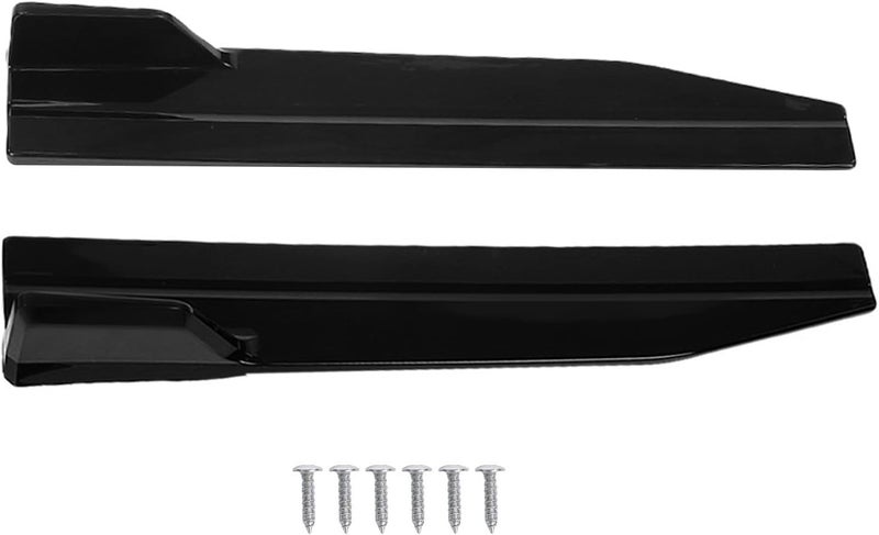 Side Skirt Winglet Diffuser, Universal Car Body Lip Extension, 560mm Left Right Spoiler Splitter - Aerodynamic Design, Durable ABS Material, Fits Most Vehicles (Glossy Black) - Image 1