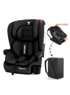 TEKNUM Pack and Go Foldable Car Seat With Ace Ivory  Diaper Bag -Black  - Image 2