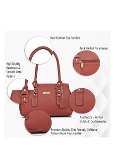 Fostelo Women's Westside Handbag (Maroon) (FSB-1236)  - Image 2