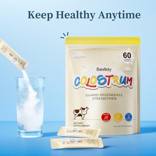 Bestidy Colostrum Supplement,Colostrum Powder for Gut, Hair Growth, Beauty, Individually Packaged,Natural Superfood Bovine Colostrum Powder,(60 Servings) 4.23 Oz - Image 2